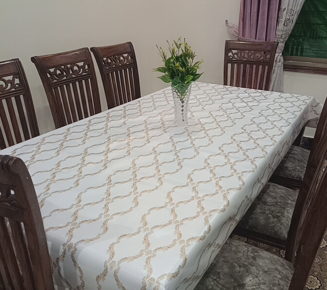 6 Chairs Rectangle (60 x 90) Inches Dastarkhwan for Dining Table or