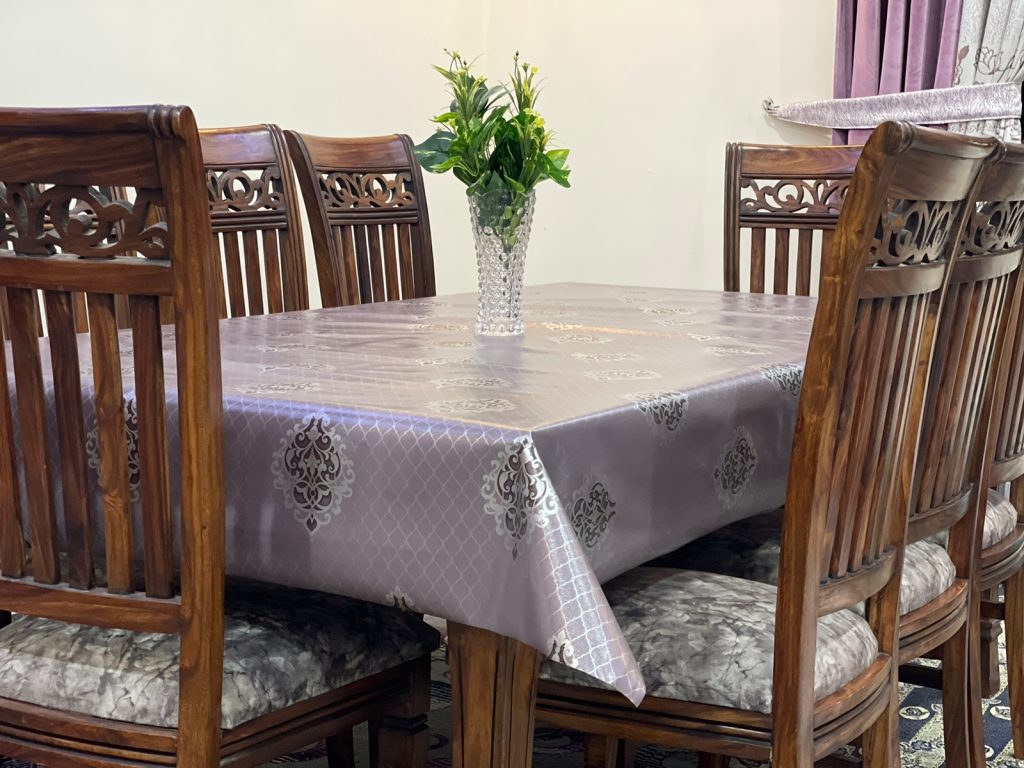 Dining Table Cover for 8 Seater Rectangle (60 x 104) Inches Fancy