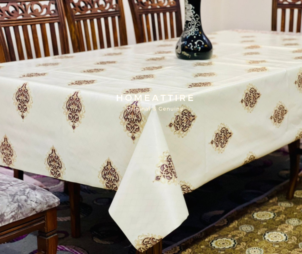 Dining Table Cover for 6 Seater Rectangle (60 x 90) Inches Dining Table