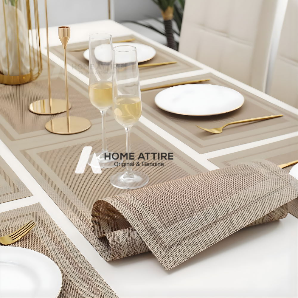 7 Pieces Table Mat and Runner Set | Table Mat | Table Runner | Dining Table Mats and Runner | Table Mats | Table Mat Runner 7 Pieces Table Mat and Runner Set | Table Mat | Table Runner | Dining Table Mats and Runner | Table Mats | Table Mat Runner