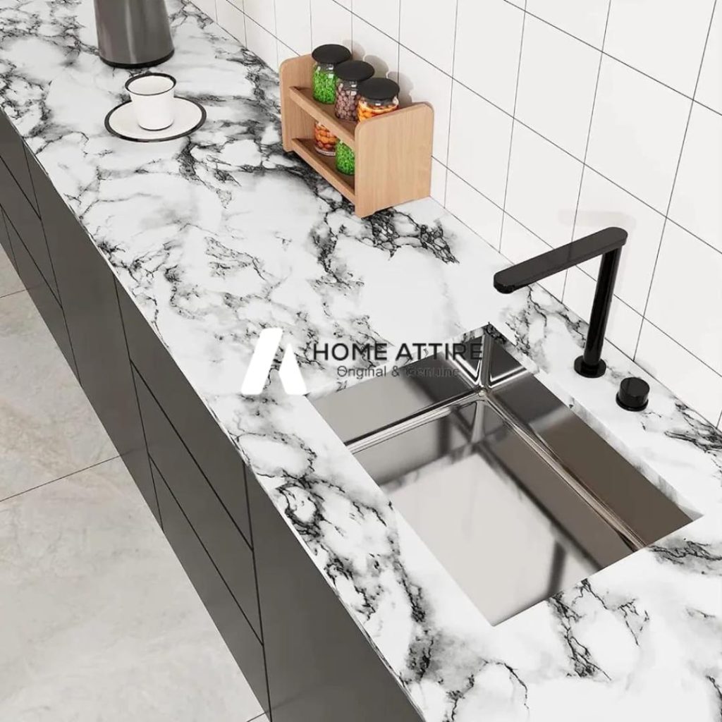 Self Adhesive PVC Sticker Marble Sheet Price in Pakistan - White and ...