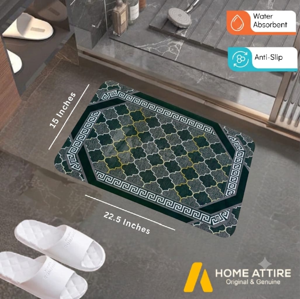 Water Absorbent Anti-Slip Kitchen and Bathroom Floor Mat Water Absorbent Anti-Slip Kitchen and Bathroom Floor Mat